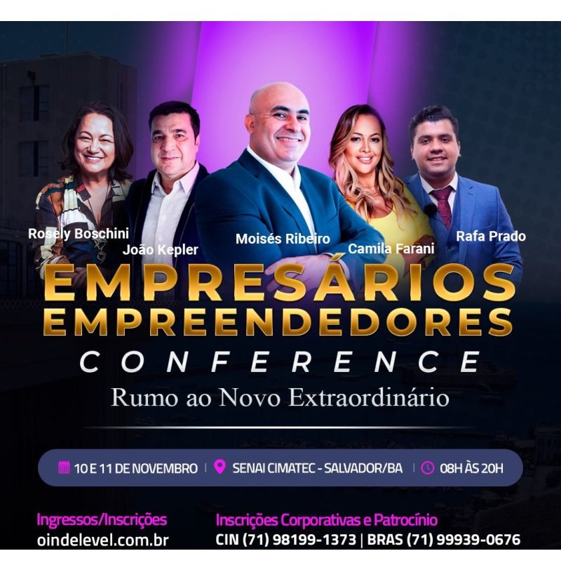 Imagem EMPRESÁRIOS EMPREENDEDORES  CONFERENCE